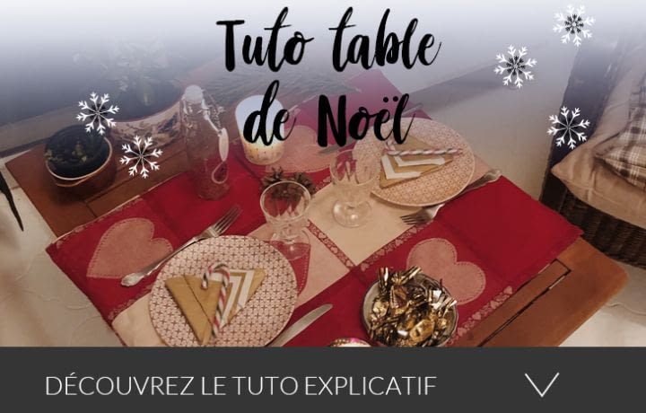 Tuto table de Noël