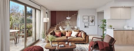 Cannes quartier La Bocca vue sur colline de la Croix des Gardes