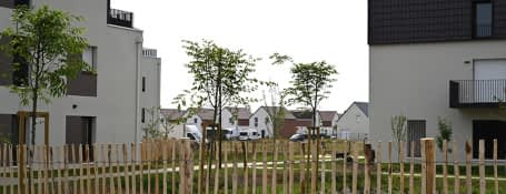 Courseulles-sur-Mer quartier vers en bord de mer