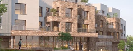 La Chapelle-des-Fougeretz bordée par la Place Eugène Choux