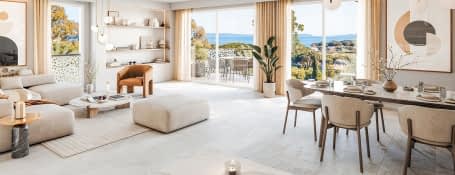 Le Lavandou à proximité directe de la plage de Saint-Clair