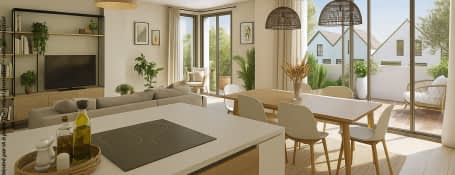 Neauphle-le-Château face au centre-bourg