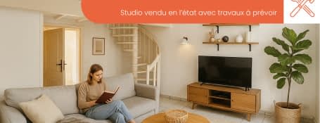 Oullins INVESTISSEMENT studio vendu en l’état travaux à prévoir