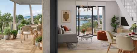 Perros-Guirec à l'entrée du port de plaisance