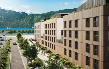 Programme immobilier neuf Aix-les-Bains résidence services à 300m du port de plaisance