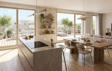 Programme immobilier neuf Andrésy à 8 min à pied de la gare de Maurecourt Transilien J