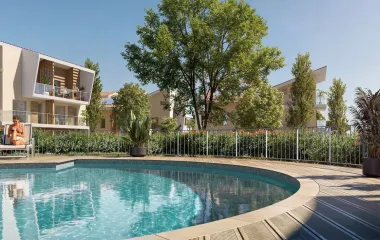 Programme immobilier neuf Antibes cadre verdoyant à 14 min à pied de la plage