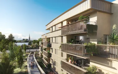 Programme immobilier neuf Bordeaux au pied du parc des Berges de la Garonne