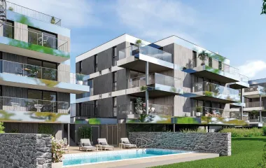 Programme immobilier neuf Brest au coeur d'un parc arboré avec piscine chauffée