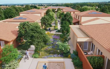 Programme immobilier neuf Castelginest écovillage séniors à 5 min de l'Espace Fenouillet