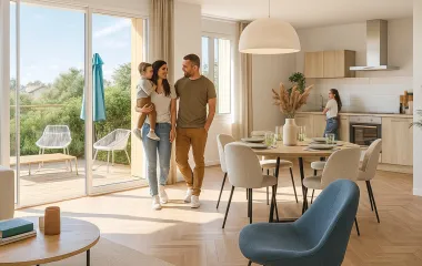 Programme immobilier neuf Concarneau hypercentre avec vue sur le jardin de la gare