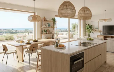 Dunkerque quartier de la Pointe des Alliés face à la mer