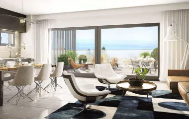 Évian-les-Bains vue sur le Lac Léman