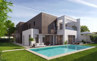 Programme immobilier neuf Le Bouscat maisons duplex piscine à 5 min de Bordeaux Lac