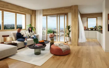 Lyon 2e secteur Confluence à deux pas des arrêts tram T1 et T2