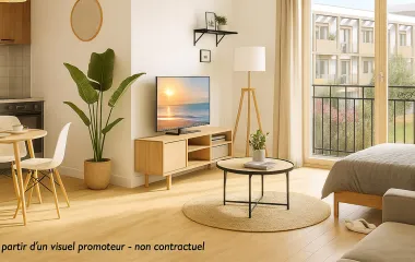 Niort résidence étudiante face à un parc boisé