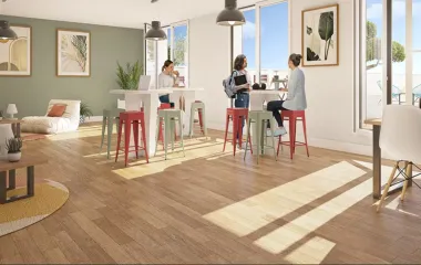 Niort résidence étudiante face à un parc boisé