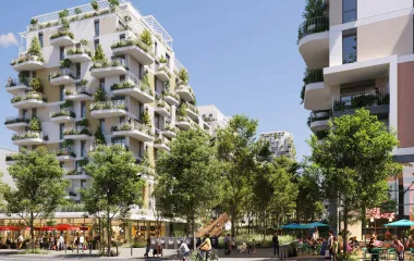 Villeneuve-la-Garenne au pied d’une place commerçante