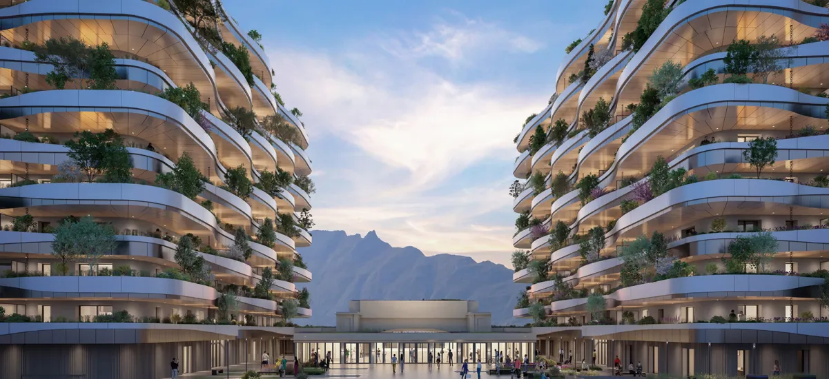 Aix-les-Bains sur le site historique des anciens thermes