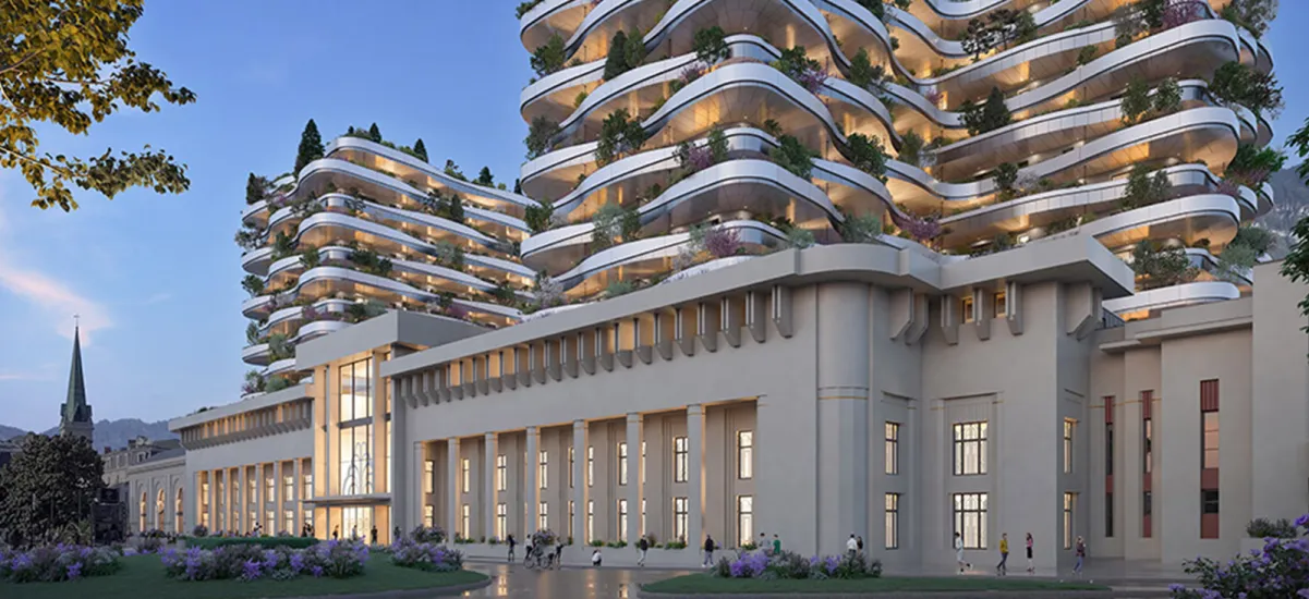 Aix-les-Bains sur le site historique des anciens thermes