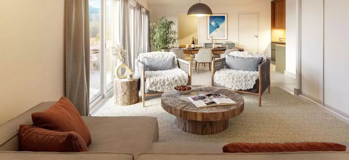 Allemond à 1 min à pied de la télécabine de l’Eau d’Olle Express