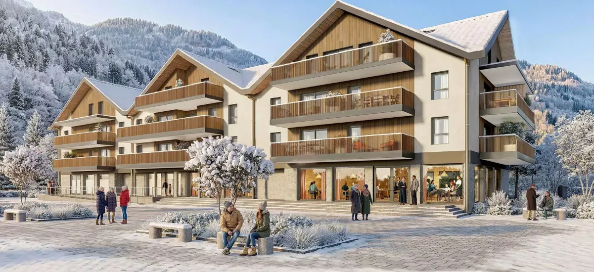 Allemond à 1 min à pied de la télécabine de l’Eau d’Olle Express