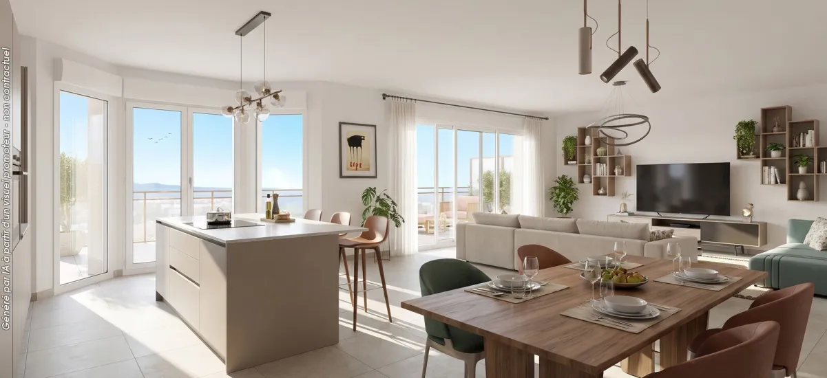 Antibes quartier Les Bréguières à 17 min à pied de la plage