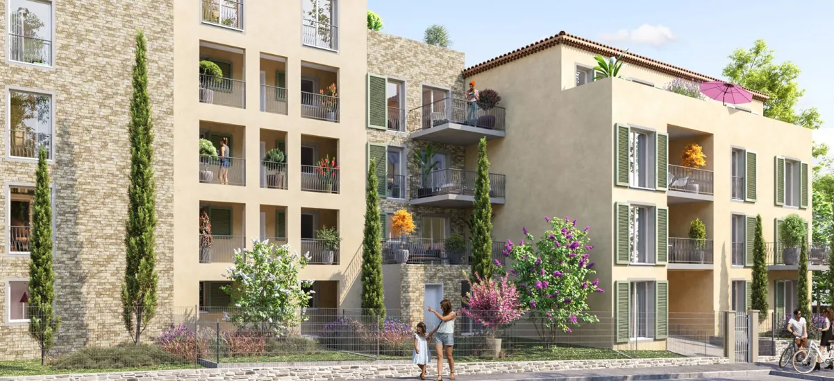 Auribeau Village emplacement central proche commerces