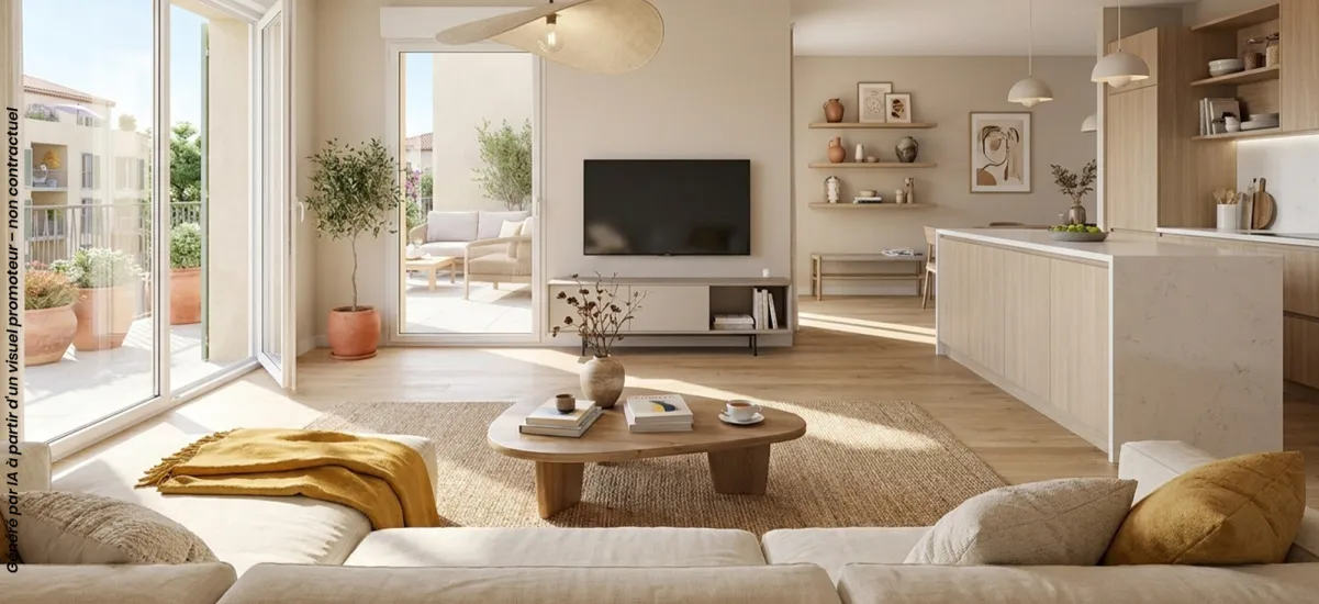 Auribeau Village emplacement central proche commerces
