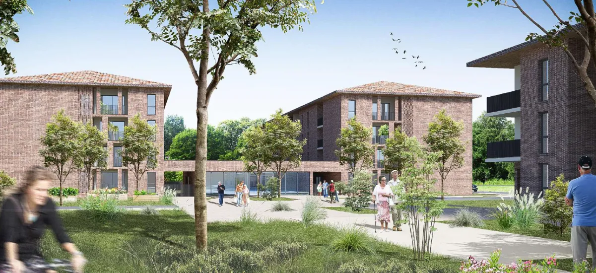 Baziège résidence séniors à 350m du centre ville