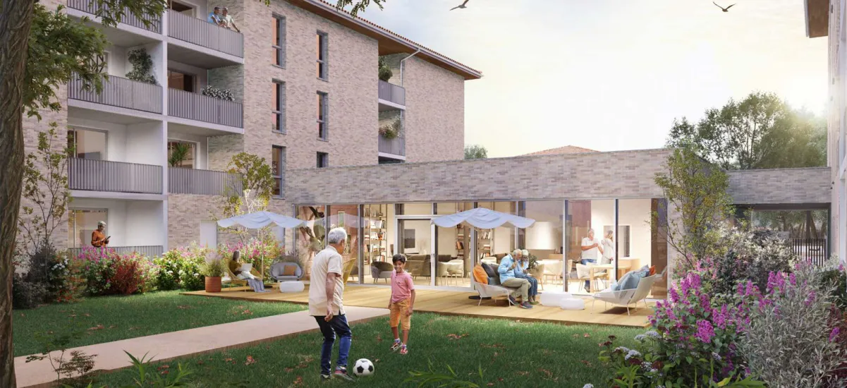 Baziège résidence séniors à 350m du centre ville