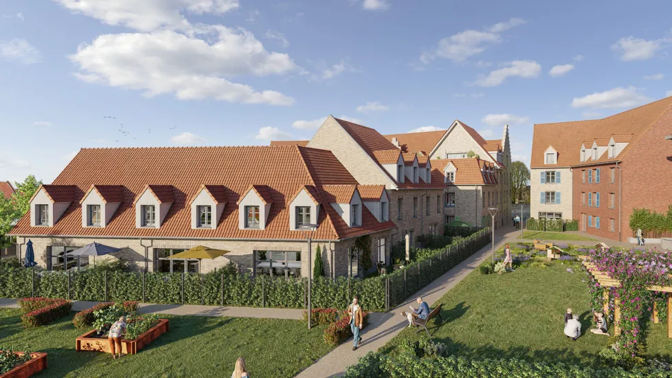 Bergues au pied des remparts, de la gare et du cœur de ville