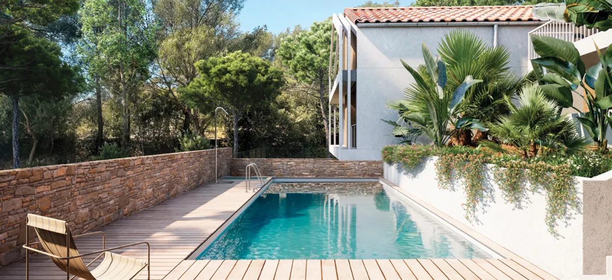 Bormes-les-Mimosas, secteur prisé de La Favière, proche plage