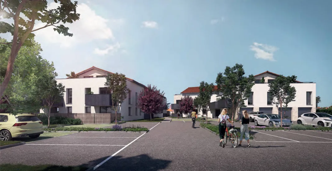 Bruguières centre-ville proche bus Tisséo 33, 69, 105