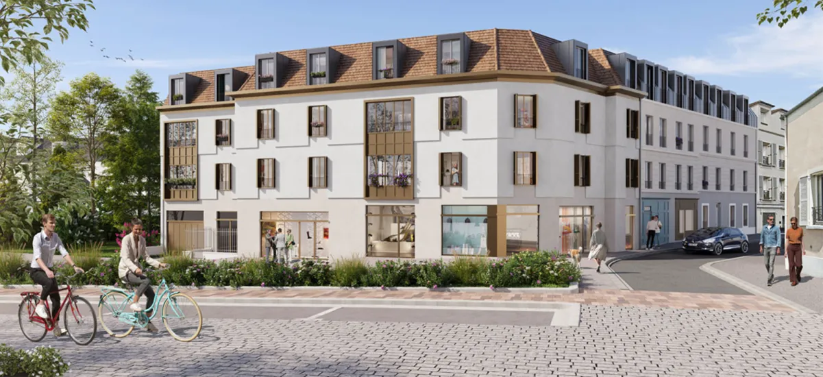 Brunoy cœur historique sur la Place Saint-Médard