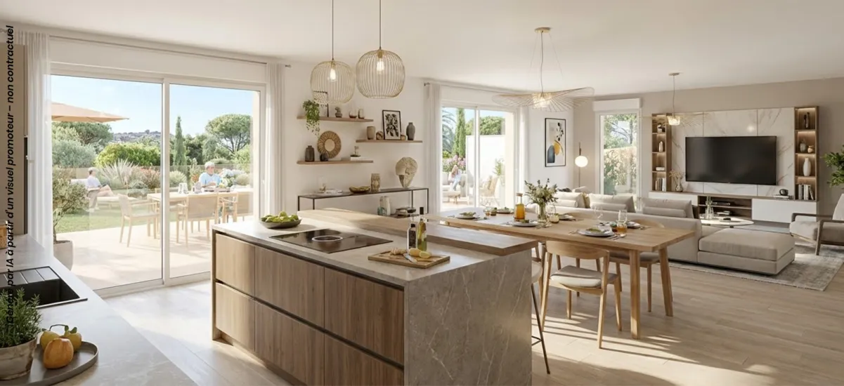 Cannes quartier Croix des Gardes à 800m des plages