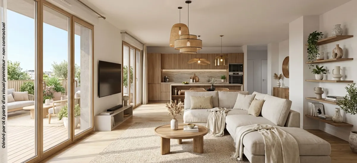 Castelnau résidence de 6 lots au calme proche tram et commerces