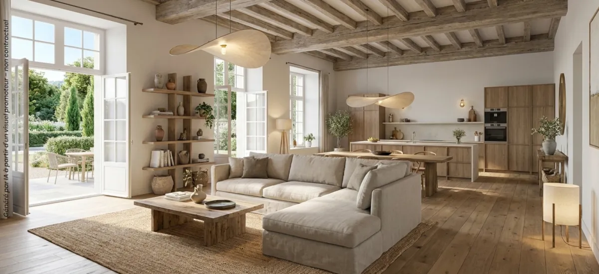 Claix réhabilitation maison de maître le long du Drac