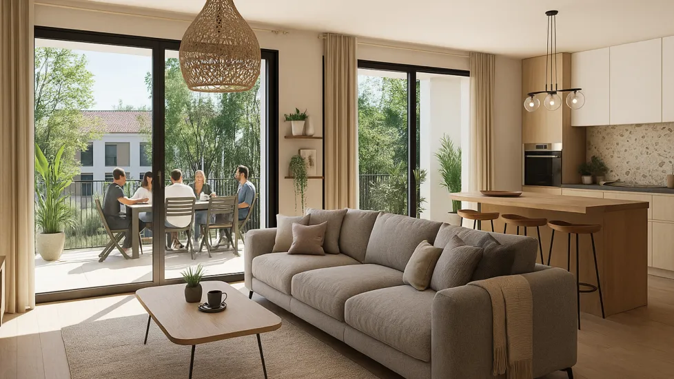 Communay environnement verdoyant proche mairie