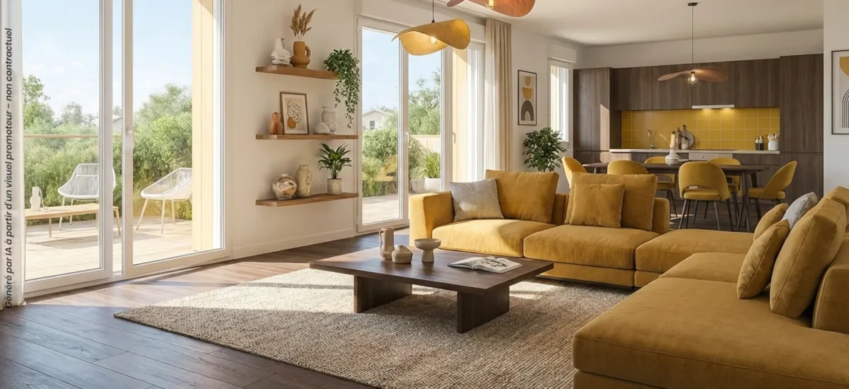 Concarneau hypercentre avec vue sur le jardin de la gare