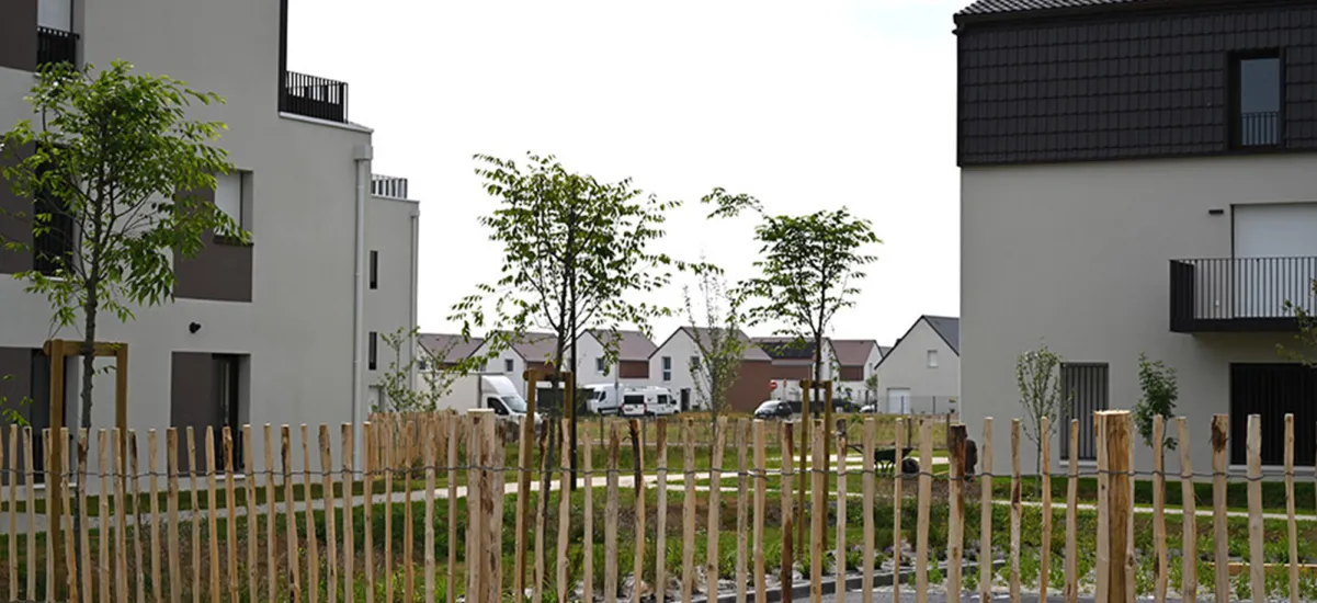 Courseulles-sur-Mer quartier vers en bord de mer