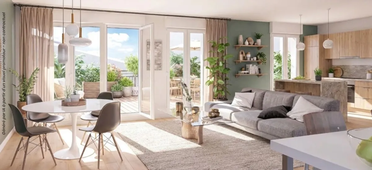 Décines-Charpieu à 10 min à pied du tram T7 et T3