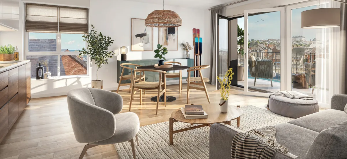 Dieppe vue chenal au pied du port de plaisance