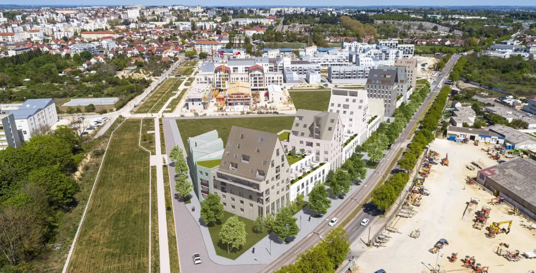 Dijon écoquartier Jardin des Maraîchers proche des commerces