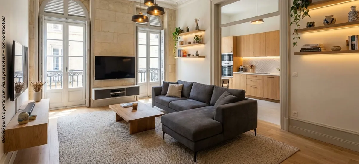 Dijon réhabilitation plateau à rénové proche de la Place Wilson