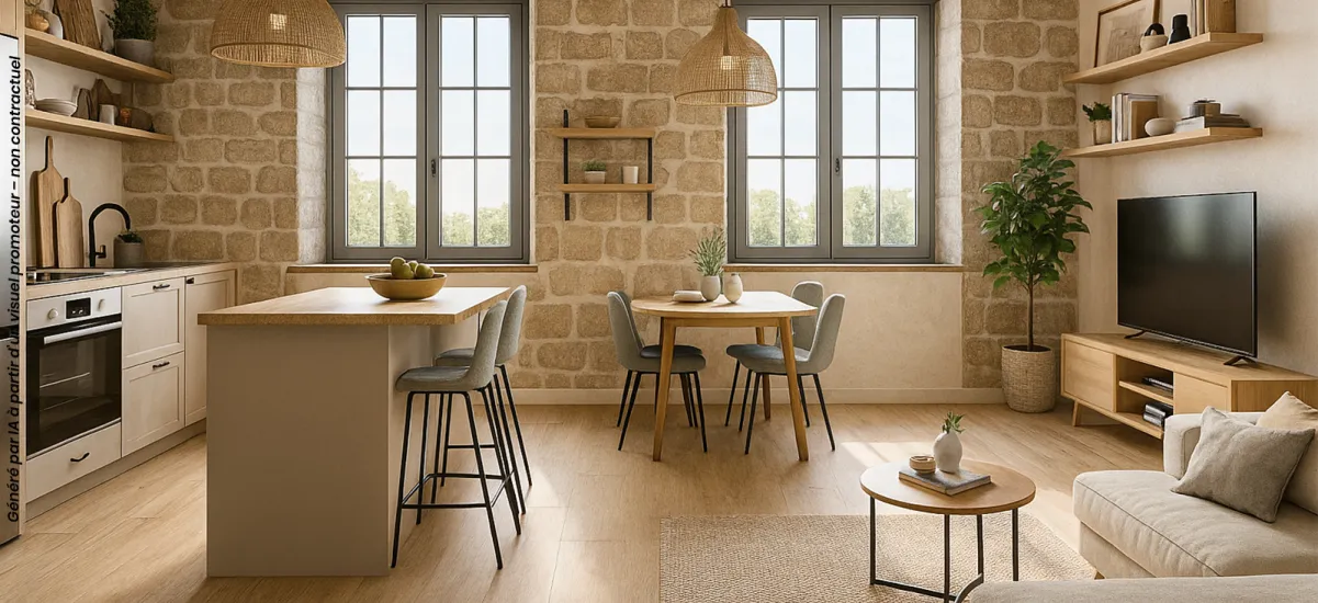 Dinan réhabilitation bordant la Place René Pleven