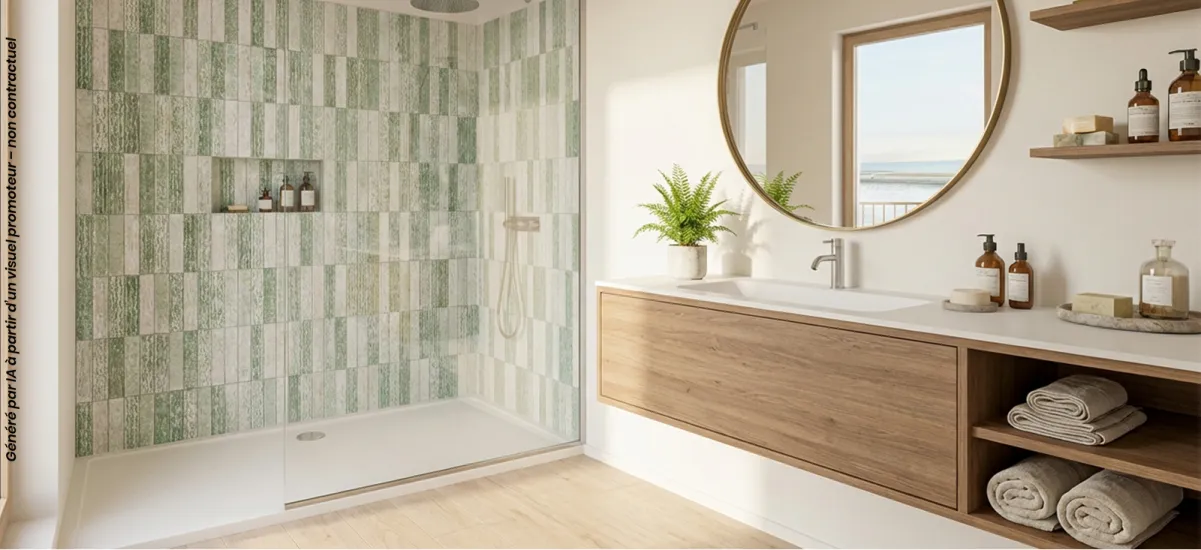 Dunkerque quartier de la Pointe des Alliés face à la mer