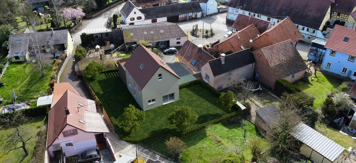 Durningen entre ville et campagne proche mairie