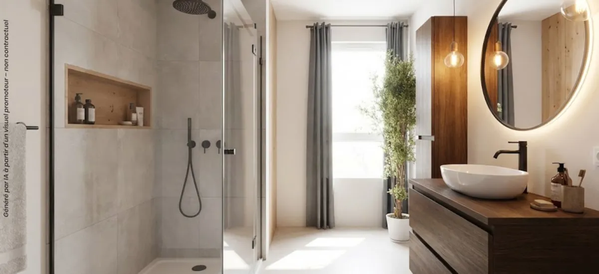 Évian-les-Bains réhabilitation à proximité de la frontière Suisse