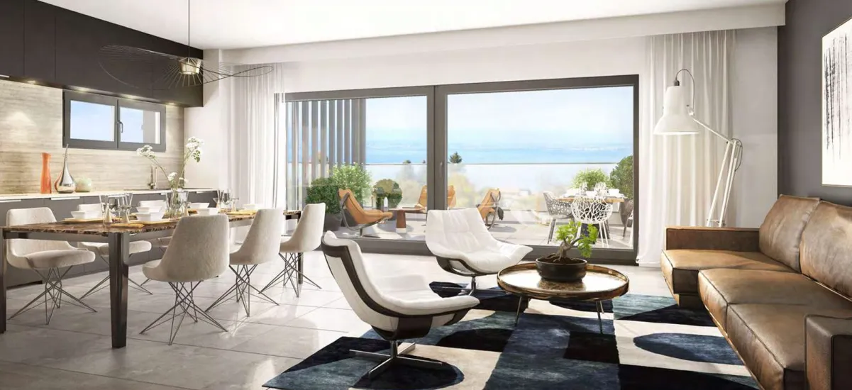 Évian-les-Bains vue sur le Lac Léman